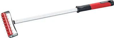 Produktbild von RAUTNER Stachelwalze Alu grau rot Arbeitsbreite 15 x 59,5 cm