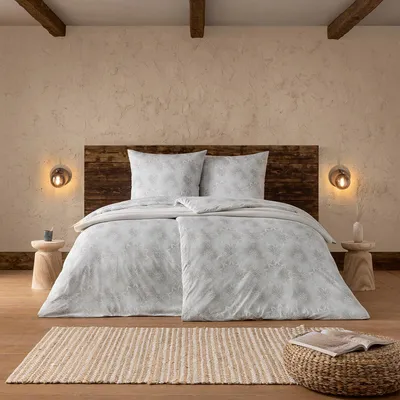 Produktbild von Estella Mako Interlock Jersey Bettwäsche Amalie silber 135x200 cm + 80x80 cm