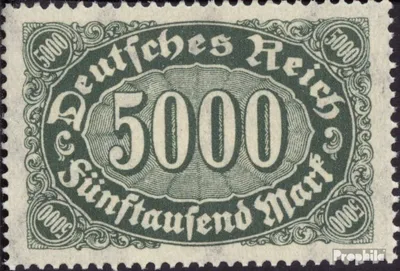 Produktbild von Briefmarken Deutsches Reich 1922 Mi 256d  gestempelt Ziffern Ergänzungs-Werte