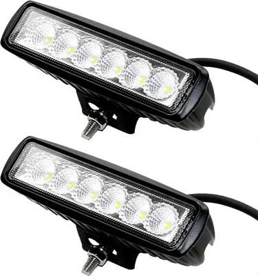 Produktbild von Greenmigo 2X 18W Autoscheinwerfer LED Scheinwerfer Arbeitsscheinwerfer Offroad Zusatzscheinwerfer Auto DRL Working Lamp Aluminium IP67