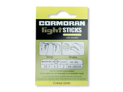 Produktbild von Cormoran Knicklicht 4.5x37mm gelb 1 Stück Pulver Knicklichter