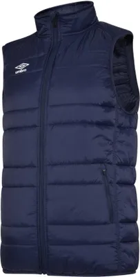 Image de Umbro - Gilet "Club Essential" pour homme UO944 (XXL) (Bleu marine foncé/Blanc)
