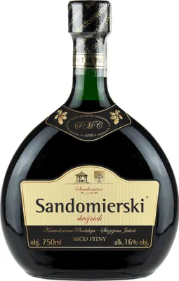 Produktbild von Sandomierski-Dwójniak-Honig (Halber) 0,75L | Met Honigwein Metwein Honigmet | 750 ml | 16% Alkohol | Polnische Produktion | Geschenkidee | 18+