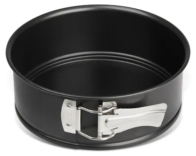 Produktbild von Zenker Springform Ø 18 cm SPECIAL - MINI, kleine Backform mit Flachboden aus Stahlblech, runde Kuchenform mit Antihaftbeschichtung (Farbe: Schwarz)