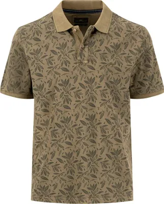 Produktbild von Fynch Hatton Sunfaded Aop Kurzarm-poloshirt Grün XL Mann Grün XL