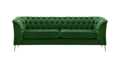 Produktbild von SLF24 - 2,5-Sitzer Sofa Chesterfield Modern - dunkelgrün - Velluto 10