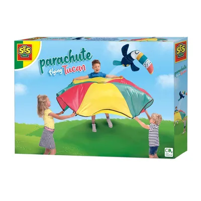 Produktbild von SES Creative 02289 - Outdoor-Spiel: Schwungtuch fliegender Tukan, 3 Jahr(e), Mehrfarbig