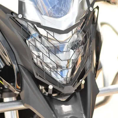 Obrázek produktu pro Černá ochranná mřížka pro přední světlo motocyklu, kryt světla, náhradní díl pro CB500X (roky 2016-2017)