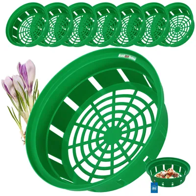 Produktbild von KOTARBAU® 6er Set Pflanzschale Blumenzwiebeln Pflanzkorb Korb zum Pflanzen von Tulpenzwiebeln ⌀ 230 mm Korb zum Anbau von Zwiebelgewächsen