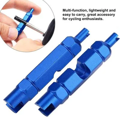 Obrázok produktu pre Hliníkové predĺženie ventilu na bicykel – nástroj na demontáž vnútornej duše bicykla.