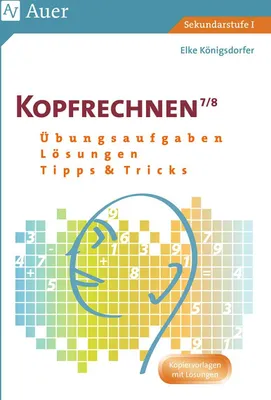 Produktbild von Kopfrechnen Klasse 7/8