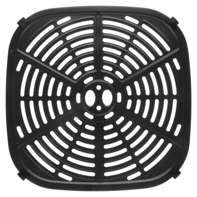Ersatz-Grillplatte für Heißluftfritteuse, antihaftbeschichtet, 22,5 cm, schwarz