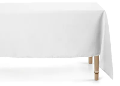 Produktbild von 10x Tischdecke, weiß, 180 x 300 cm, Polyester, eckig, Stoff