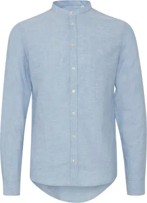 Produktbild von CASUAL FRIDAY CFAnton Herren Hemd Leinenhemd Freizeithemd Stehkragen Regular Fit 55% Leinen, 45% Baumwolle