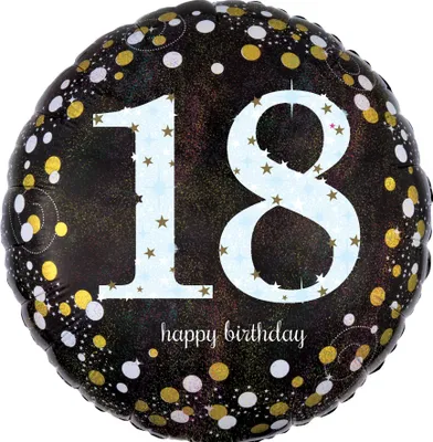 Produktbild von AMSCAN Standard Sparkling Birthday 18 Foli 0 0 0