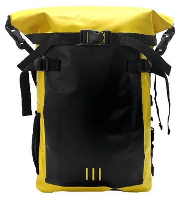 Produktbild von Großer wasserdichter Sport- und Outdoor-Rucksack mit Doppel-Schultergurten, Schwimm- und Aufbewahrungstasche für Fitness, Reisen und Freizeit,30L Yellow