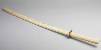 Produktbild von Bokken aus Holz für Training und Dekoration, weiß, Serie 08, ca. 400 Gramm