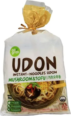 Zdjęcie produktu dla Makaron Udon tofu z grzybami 3 porcje 690g - Allgroo