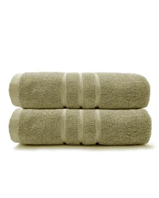 Productafbeelding van HOOMstyle Handdoeken Set Boutique - 2 stuks - 70x140cm - Olijfgroen