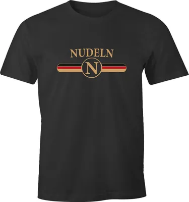 Produktbild von Herren T-Shirt Designer Parodie Nudeln Hamsterkäufe Moonworks® anthrazit XXL
