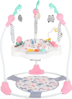 Produktbild von Babyhopser Magic Fun Rosa 78x78x85 cm mit Musik-Klavier und 360° drehbarem Sitz