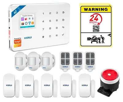 Zdjęcie produktu dla System alarmowy, inteligentne sterowanie, ochrona wielostrefowa, zestaw alarmowy 2, wtyczka EU