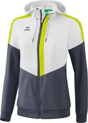 Produktbild von Erima SQUAD presentation jacket white/slate grey/bio lime 38