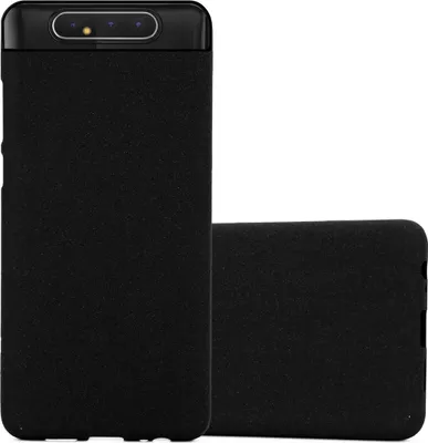 Produktbild von Cadorabo Schutzhülle für Samsung Galaxy A80 / A90 4G Hülle in Schwarz Handyhülle TPU Etui Cover Case