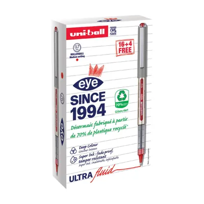 Produktbild von uni-ball Tintenroller eye fine UB157E, VALUE PACK, blau