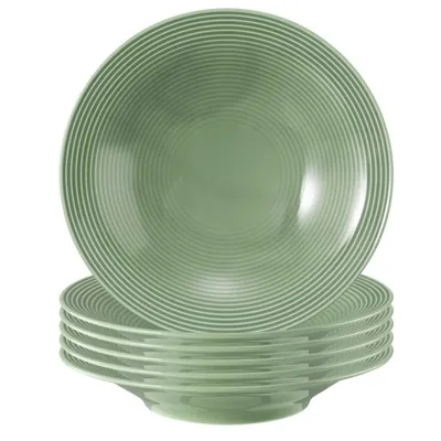 Produktbild von Seltmann Weiden Beat Salbeigrün Suppenteller 22,5cm 6er Set