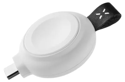 Obrázek produktu pro Magnetický nabíjecí adaptér FIXED Orb pro Apple Watch s podporou rychlonabíjení a MFi certifikací, bílý