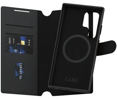 Obrázok produktu pre PanzerGlass CARE™ by ® Tango 2-in-1 Wallet Case w. Qi Compatible Samsung Galaxy S24 Ultra, Ochranný obal, Samsung, Samsung - Galaxy S24 Ultra, Čierna