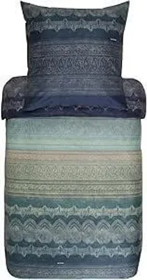 Produktbild von Bassetti Baumwollsatin-Bettwäsche-Garnitur BRUNELLESCHI Farbe GRÜN V4 Größe 155x220+80x80