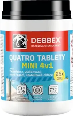Obrázek produktu pro Bazénová chemie Cranit Quatro tablety MINI 4v1 500 g