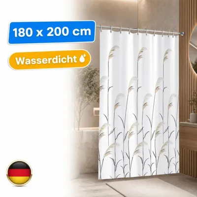 Produktbild von Duschvorhang Wasserdicht Schimmel 180x200cm Antibakteriell Polyester Badezimmer