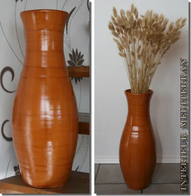 Produktbild von BODENVASE "KAIRO" Modell4 - Größe: ca.50 CM Dunkelbraun