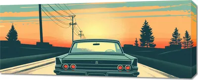 Produktbild von Bild 100x40cm Abenteuer am Horizont