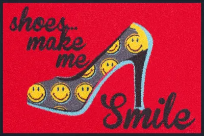 Produktbild von SMILEY Waschbare Fußmatte Shoes make me smile - ca 50 x 75 cm Wash+Dry