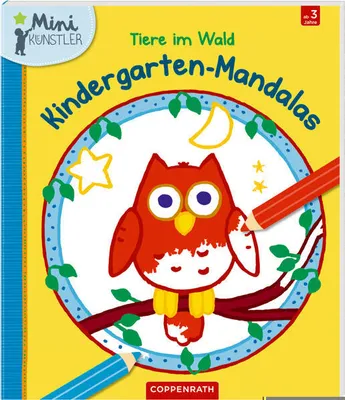 Produktbild von Coppenrath Verlag Mandalas Malbuch für Kindergarten mit Waldtier-Motiven