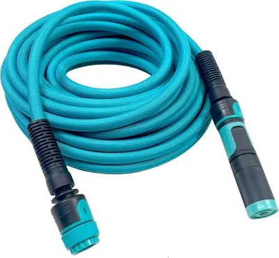 Produktbild von Bewässerungsschlauch 15 m mit verstellbarem 3-Wege Sprinkler für effiziente Bewässerung