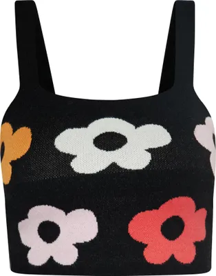 Produktbild von SWIRLY damen kurzes top - schwarz mehrfarbig, L