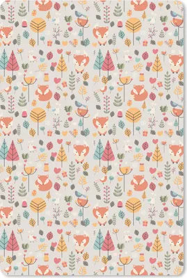 Produktbild von MuchoWow® Mauspad Mousepad Fuchs - Blumen - Regenbogen - Kinder - Design 18x27 cm - Mousepads - Maus Mat - Pad - Mausunterlage