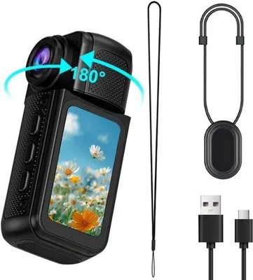 Produktbild von Kopfkamera Full HD 180° Drehbar schwarz