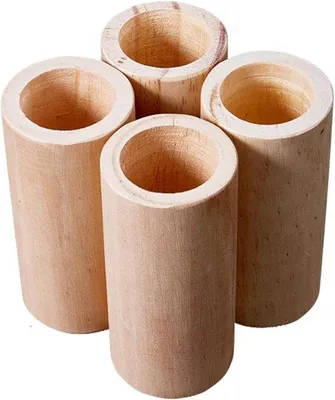 Produktbild von Famanu Möbelverhöher Möbel Lifters - Extra Höhe schaffen - 4 Stück - Holzfarbe