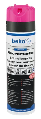 Zdjęcie produktu dla beko TecLine fluoromarker w sprayu, 500 ml, różne kolory - jasnoróżowy