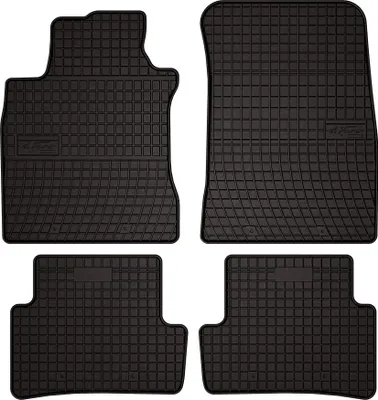 Obrázek produktu pro Gumové autokoberce pro na míru pro Renault Modus (2004-2012, minivan) černé, sada 4 ks, s úchyty