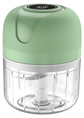 Produktbild von Elektrischer Zwiebel- und Knoblauchzerkleinerer (250 ml) – kabellos mit USB-Aufladung – 6 Klingen für Zwiebeln, Obst, Nüsse & Fleisch, praktischer Küchenhelfer