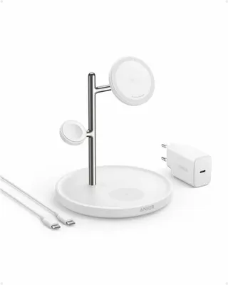 Immagine prodotto di Anker MagGo, Interno, USB, Ricarica senza fili, Bianco