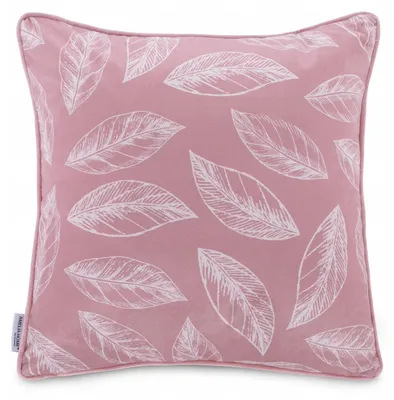 Obrázek produktu pro Dekorativní polštář AmeliaHome, růžová barva, motiv bohémských listů, rozměry 45x45 cm