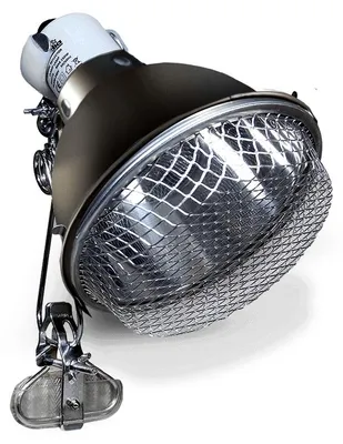 Productafbeelding van Arcadia Reflector Met Klem En Keramische E27 Grafiet grijs 14 en 20 cm 14CM
